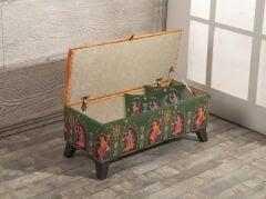 Babür Desenli Sandıklı Puf +2 Kırlent